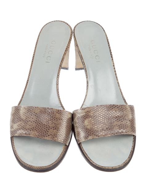 neiman marcus gucci sandal|Gucci snakeskin sandals.